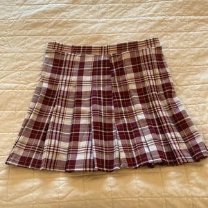 Plaid, Pleated Skirt